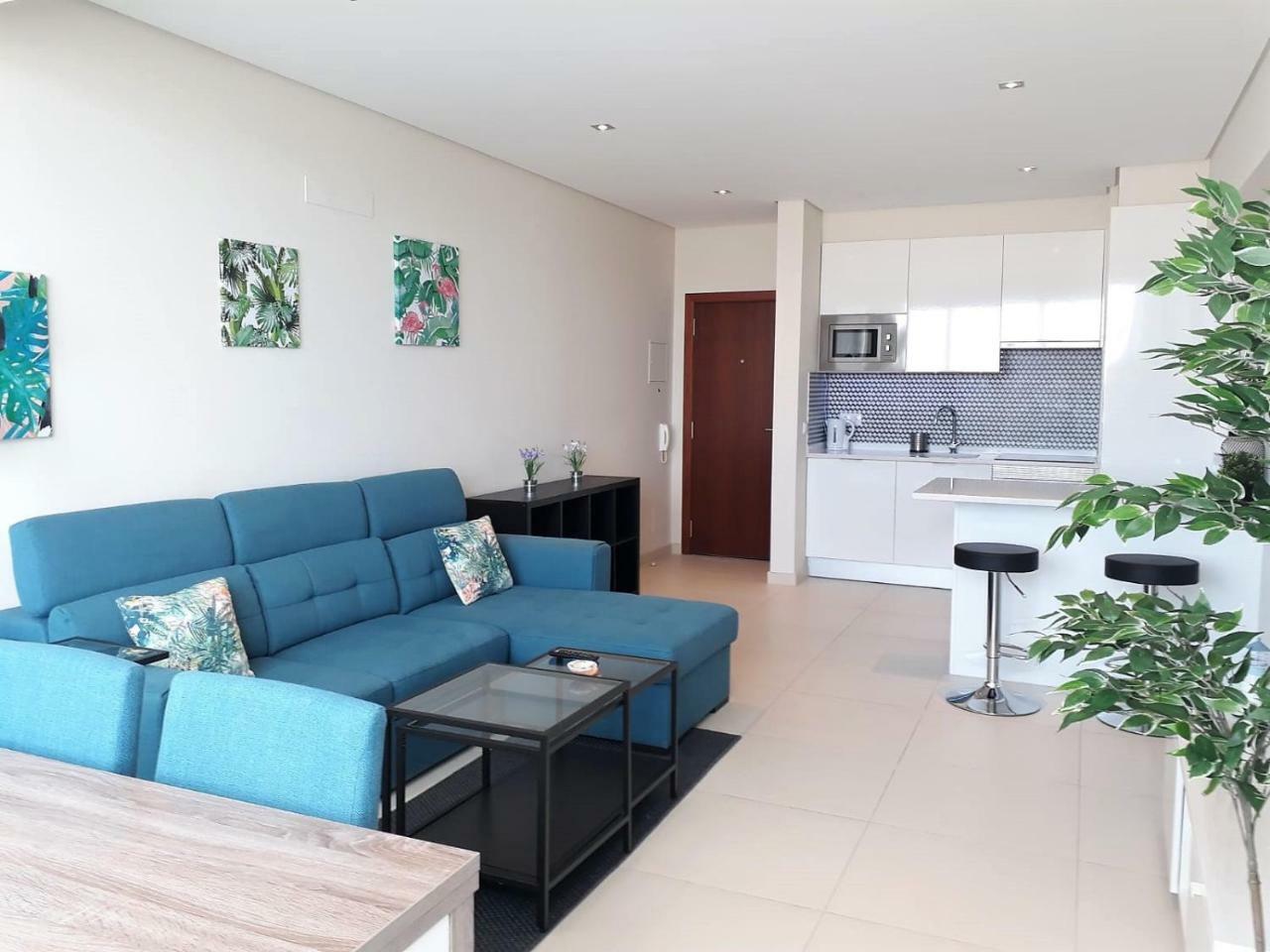 ABMAR- Por-do-sol, Vista mar, Remodelado, Wifi, 80mt Praia Quarteira Exterior foto