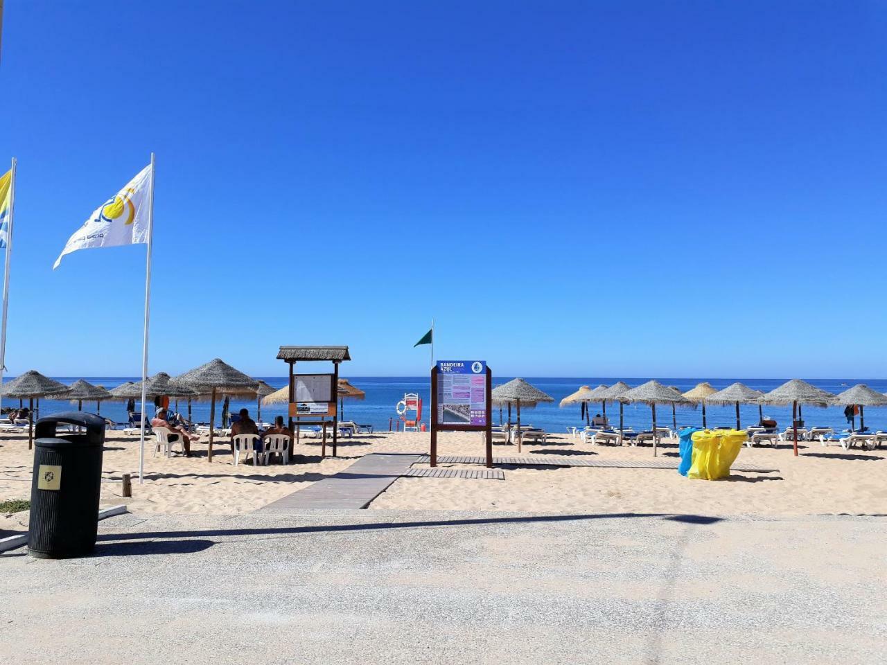 ABMAR- Por-do-sol, Vista mar, Remodelado, Wifi, 80mt Praia Quarteira Exterior foto